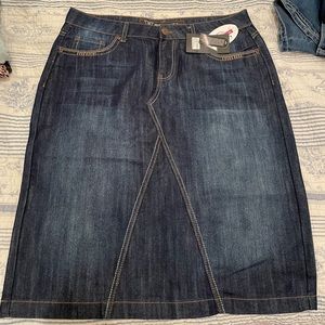 Modest jean skirt